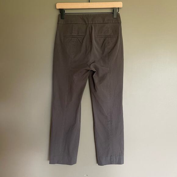 J. Crew Remi pant in bi-stretch cotton Size 0 Petite Grey Ankle Length High Rise - Picture 8 of 16